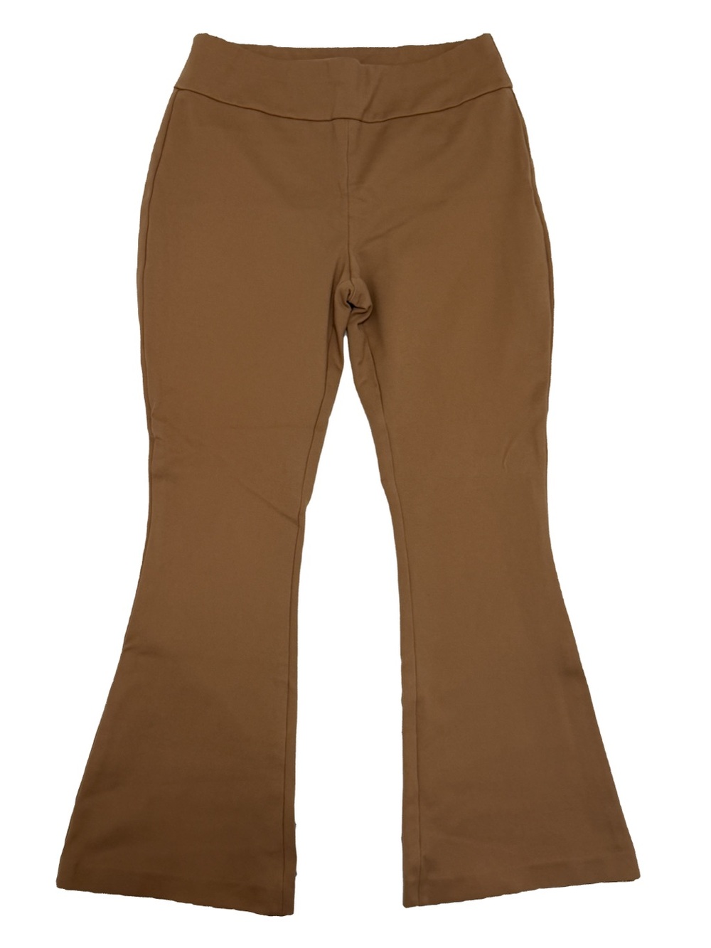Express columnist, flair, high-rise Brown Flare Pants